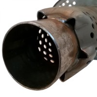 Глушитель «belais» тихий со смещением, вход Ø51 мм - выход Ø51 мм, овал 160*240 мм, длина 500 мм (нержавеющая сталь)