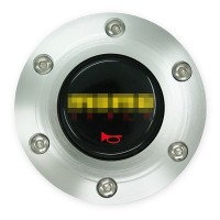 Кнопка сигнала с кольцом «M0M0» (серебристое)