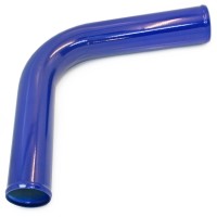 Алюминиевая труба ∠90° Ø64 мм (длина 600 мм) (синий)