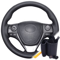 Оплетка на руль из «Premium» экокожи Toyota Scion IM 2016 г.в. (для руля без штатной кожи, черная)
