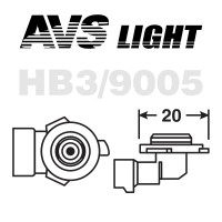Лампы галогенные «AVS SIRIUS NIGHT WAY» HB3 (9005) (12V-60W)